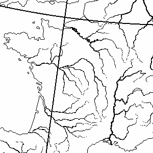 Rivers with widths based on river size